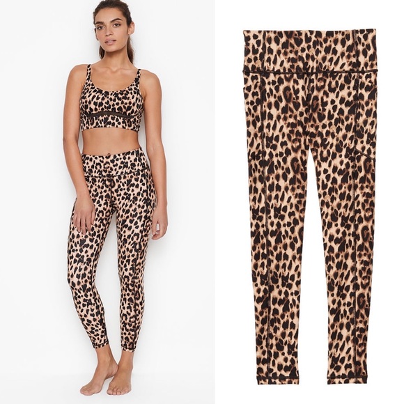 Victoria's Secret Pants - Victoria’s Secret Leopard 7/8 Essential Legging
